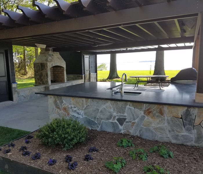 outdoor entertainment areas